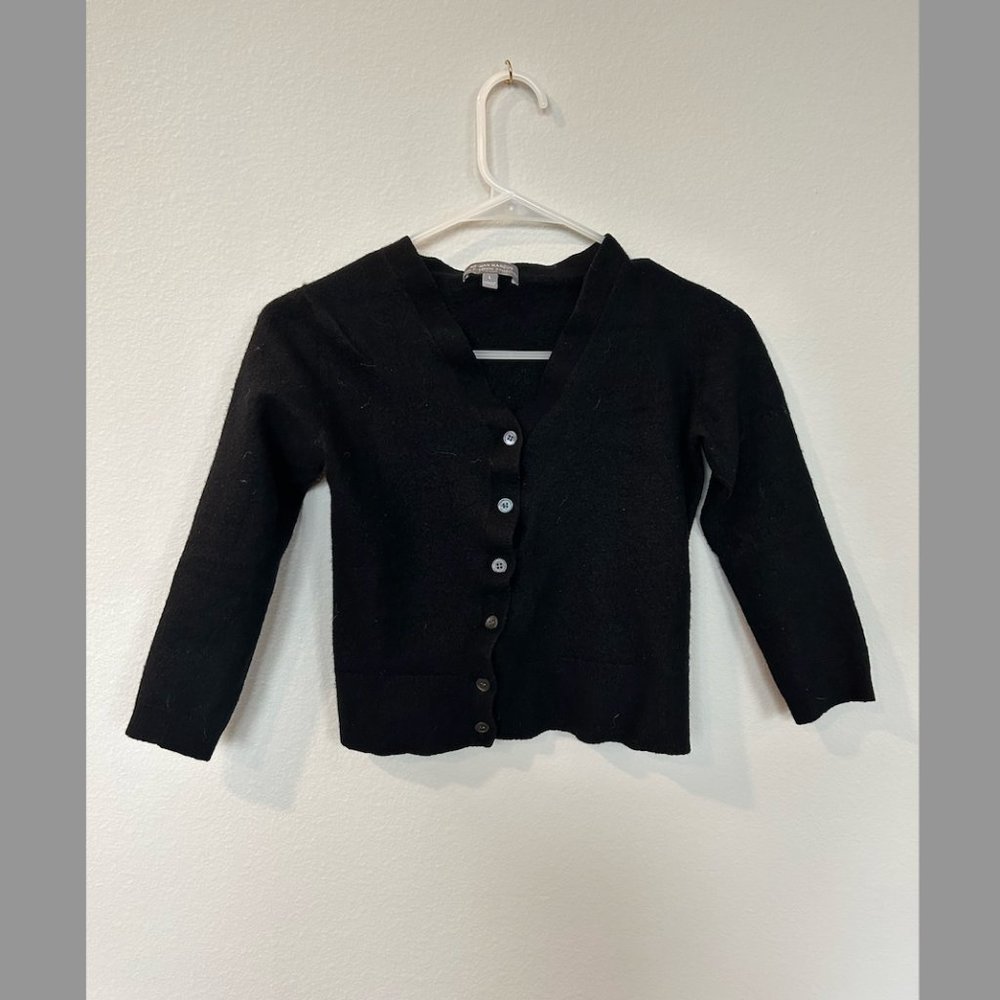 Neiman Marcus Black Cashmere Cardigan Size L (Fits SMALL)